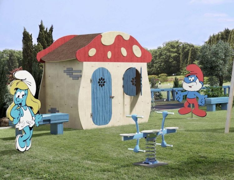 casetta puffi gioco bambini