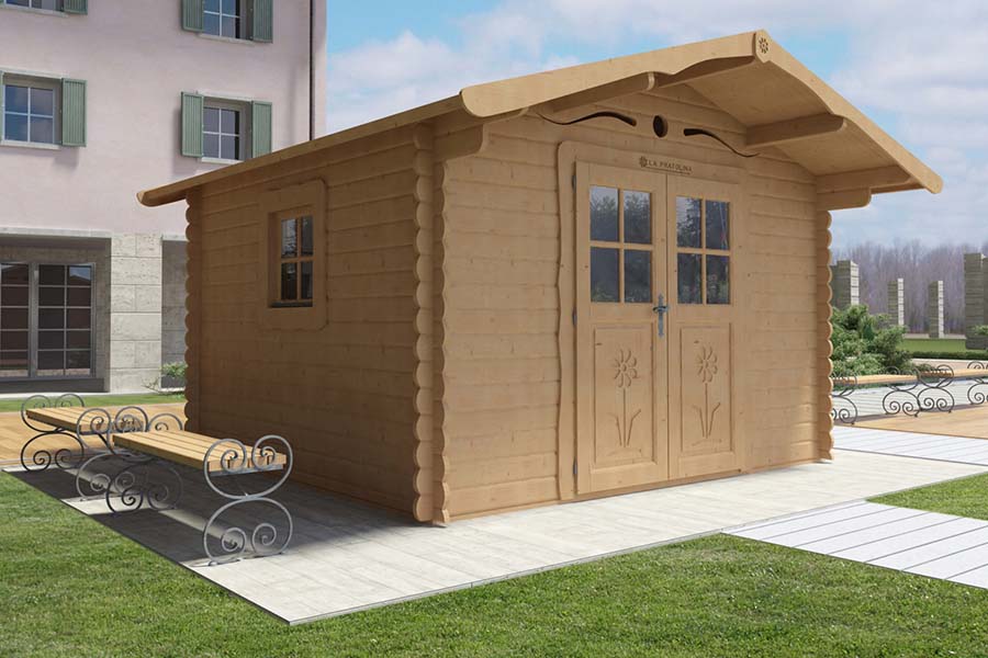 Casetta Da Giardino In Legno Patty Per Bambini - Con Tetto Curvo, Porta In Plexiglas E Finestra